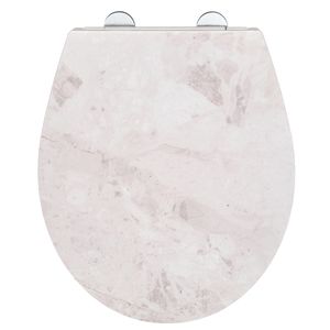 Premium WC-Sitz White Marble mit Relief