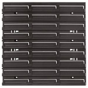 stena na náradie sada 38,6x1,8x39cm BINEER BOARD KBBS4040-S411 čierna plastová Kistenberg