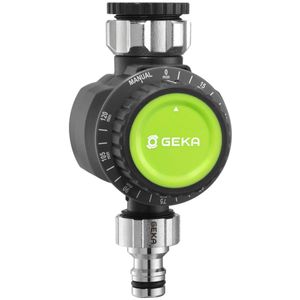 GEKA® Bewässerungsuhr mechanisch mit 1 Ausgang & G3/4 + G1 Hahnadaptern