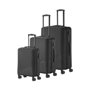 travelite  Bali Kofferset 55/67/77 cm   4 Rollen - Schwarz