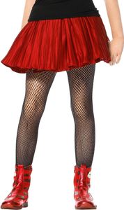 Fishnet Mädchen-Strumpfhosen schwarz Kindergröße: 98-128