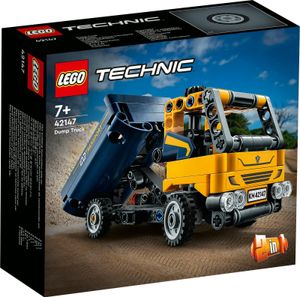 LEGO 42147 Technic Kipplaster Spielzeug, 2in1-Set mit Konstruktions-Modell und Bagger-Spielzeug, technisches Geschenk für Jungen und Mädchen ab 7 Jahre