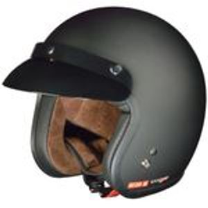 RC-583 Jethelm Motorradhelm Chopper Jet Motorrad Roller Bobber Helm rueger Schwarz Matt S (55-56)