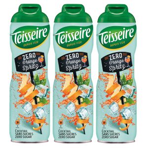 Teisseire Getränke-Sirup Orange Spritz 0% 600ml - Cocktails (3er Pack)