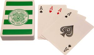 Celtic FC - Hrací karty TA10343 (jedna velikost) (bílá/zelená)
