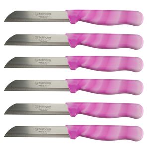 SOLINGEN Messer Allzweckmesser Pink Marmor Obstmesser Schälmesser Sehr scharf, Stückzahl:100 Stück