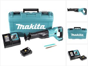 Makita DJR 186 RA1K Akku Reciprosäge Säbelsäge 18 V + 1x Akku 2,0 Ah + Ladegerät + Koffer Makita DJR 186 RA1K Akku Reciprosäge Säbelsäge 18 V + 1x Akku 2,0 Ah + Ladegerät + Koffer