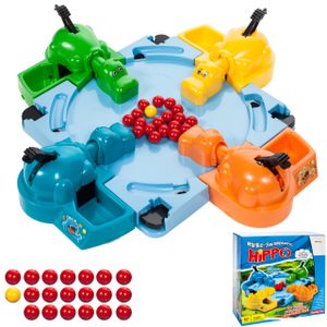 Malplay Hungry Hippos Dovednostní hra | Rodinná hra | Společenská hra | Hra pro 2-4 osoby | Od 3 let