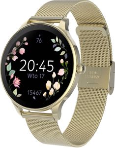 Forever smartwatch SB-306 gold, Smartwatch für Damen, 1,19", IP67, Wasserdicht, Pulsmesser, Schrittzähler, Aktivitätstracker, Fitness Tracker Forever smartwatch SB-306 gold, Smartwatch für Damen, 1,19", IP67, Wasserdicht, Pulsmesser, Schrittzähler, Aktivitätstracker, Fitness Tracker