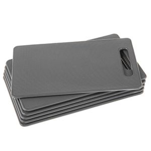 SIDCO Schneidebrett 6 x Frühstücksbrett Schneidbrett Frühstücksbrettchen grau 24x15cm