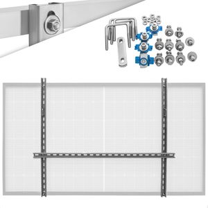 Craftfull PV-Halterung 2er-Set - Vertikal - Rostfrei - Für Geländer, Dach, Wand - Aluminium