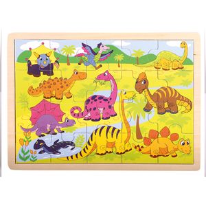 Bino Brontos Einlegepuzzle Dinosaurier 88079 - Holzspielzeug Puzzle 20 Teile