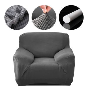 Stretch Sofabezug Couchbezug, 1 Sitzer Sofahussen Sofabezug Stretch elastische Sofahusse Sofa Abdeckung 90-140cm, Grau