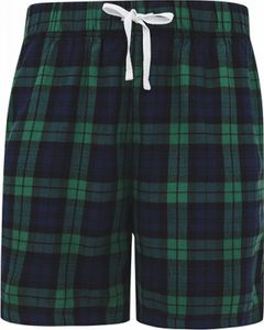 SF Men SF082 | Herren Shorts MenŽs Tartan Lounge Shorts - Farbe: Navy-Green Check - Größe: XL
