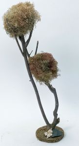 Baum für Krippe aus Naturmaterial. Krippenbotanik. 15x15x40 cm.