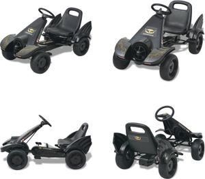 vidaXL Pedálová motokára s nastaviteľným sedadlom Black - Pedálová motokára - Pedálová motokára - Pedálová motokára