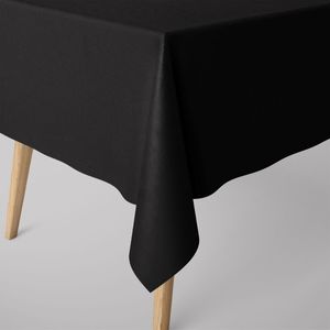 SCHÖNER LEBEN. Tischdecke Waffelrelief Kästchenstruktur uni schwarz,Tischdecken Größe,80x80cm