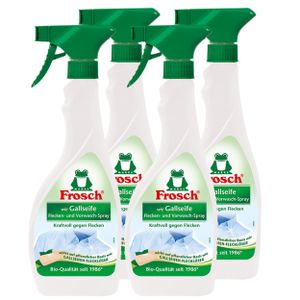 4x Frosch wie Gallseife Fleck-Entferner und Vorwasch Spray 500 ml Sprühflasche