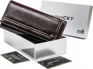 Skórzany Portfel Damski Na Karty Z Ochroną Rfid Protect Lumarko!
