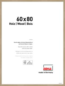 DEHA Holz Bilderrahmen Fontana, 60x80 cm, Eiche