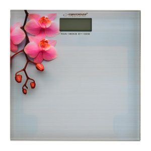 Esperanza EBS010 ORCHID Personen Waage Orchidee Glas