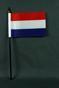 Flagge am Stab Niederlande Holland 10x15 cm Handflagge Stockflagge Fähnchen