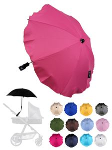 BAMBINIWELT Sonnenschirm für Kinderwagen Ø68cm UV-Schutz50+ Schirm Sonnensegel Sonnenschutz, pink