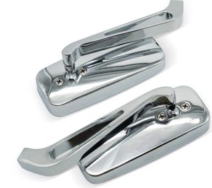 2x Eckige Rückblickspiegel, chrom