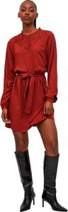 Vila Suvita Lace Langärmliges Kurzes Kleid Orange 40 Frau Orange 40