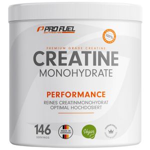 ProFuel Creatine Monohydrate Creatin Pulver 500g | reines Creatin-Pulver | hochdosiert | ohne Zusätze | vegan