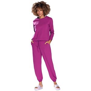 Damen Trainingsanzug Sport - Set Jogginganzug lange Hose Baumwolle WENEZJA - Rosa - 2XL