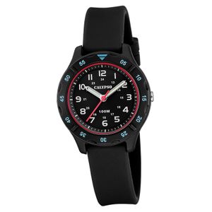 Calypso Jugend Kinderuhr Kautschuk schwarz Calypso Junior Armbanduhr D2UK5847/4