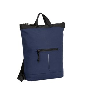 New Rebels® Mart - Top Zip - Water-resistant -  Backpack - Laptop bag 13,3 Inch. - Shopper - 30x15x44cm - Navy Blue