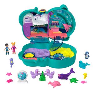 Polly Pocket Akvárium Schatuller, hracia súprava vrátane 2 figúrok a príslušenstva