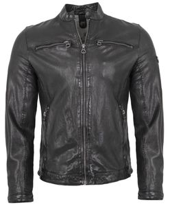 Gipsy - Herren Echtleder Lederjacke Lammnappa schwarz