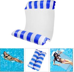 Luftmatratze Pool Wasser Hängematte aufblasbar, perfekt für Reisen Langlebiges PVC-Material, perfekte Entspannung am Pool, Poolzubehör Blau
