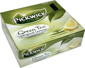 Pickwick Teebeutel Grüner Tee Zitrone 100 Beutel á 2g mit Papierumschlag (Green Tea Lemon)