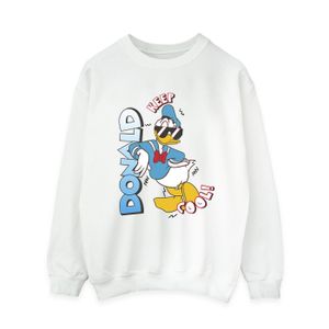 Disney - "Donald Duck Cool" Sweatshirt für Damen BI28450 (L) (Weiß)