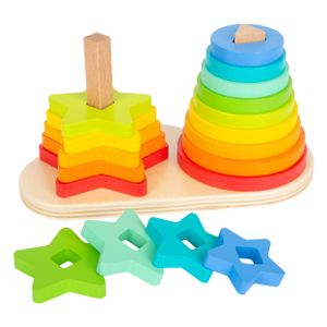 small foot 11720 Steckspiel Regenbogen ab 12 Monaten