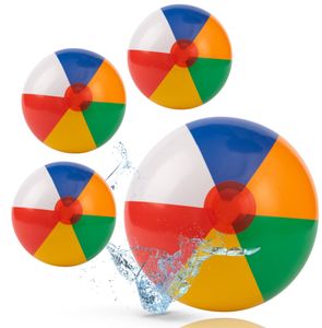 5x Wasserball ca. 25 cm - Wasserballon - zum Aufblasen für Pool & Wasser