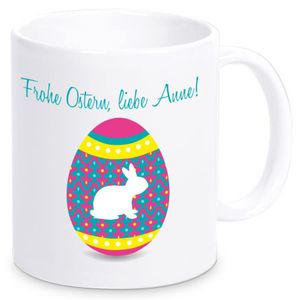Tasse "Frohe Ostern!" - personalisiert