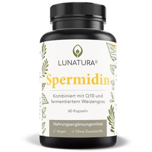 Spermidin mit Q10 und fermentiertem Weizengras – 60 Kapseln