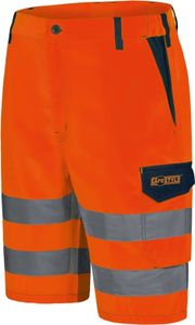 Warnschutz Shorts Arbeitsshorts Arbeitshose kurze Hose Bermuda CRAFTLAND SAFESTYLE orange 60
