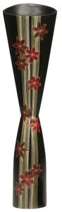 Mangoholzvase Bodenvase Flower H91 cm Designvase, Deko, Dekoration, Dekovase, Holzvase, Holz schwarz