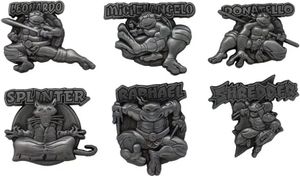 Sada zberateľských odznakov Teenage Mutant Ninja Turtles - Characters (6 ks)