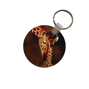 Schlüsselanhänger Taschenanhänger Giraffe orange aus Holz Glücksbringer ca,5,5cm