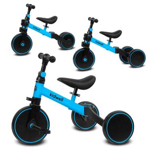 COIL Fahrrad-Laufrad, Dreirad, 3in1 Fahrrad, Balance Bike, Stahlrahmen, EVA-Schaumräder,Kinderalter: 2+,Gewicht: 25 kg, Blau