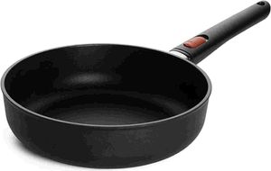 Woll Eco Lite QXR Hochrandpfanne - Induktiv - Ø 28 cm, 7 cm hoch, mit abnehmbarem Stiel - Geeignet für alle Herdarten, PFAS-frei,100% recyceltes Aluminium, backofenfest, schwarz Woll Eco Lite QXR Hochrandpfanne - Induktiv - Ø 28 cm, 7 cm hoch, mit abnehmbarem Stiel - Geeignet für alle Herdarten, PFAS-frei,100% recyceltes Aluminium, backofenfest, schwarz