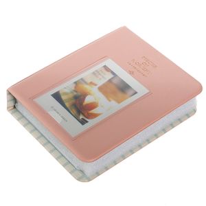 64 Taschen Einfügen Typ Memorial Fotoalbum für Polaroid Fujifilm Instax Mini-Rosa