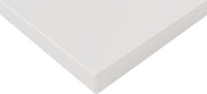Bisley Tischplatte 140x80 cm in lichtgrau, Schreibtischplatte aus Holz, Holzplatte, Spanplatte kratzfest beschichtet mit ABS-Kante für DIY Homeoffice